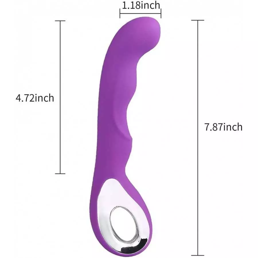 Rechargeable G-Spot Vibrator with 10 Vibration Modes, Adult Women Sex Toy, Female Vibrating Dildo, Sexual Wand Massager with Unb
