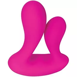 Adam & Eve - Rechargeable Dual Entry - 9 Powerful Vibrating Speeds & Functions - Hands Free with Remote Control - Silicone Vibra