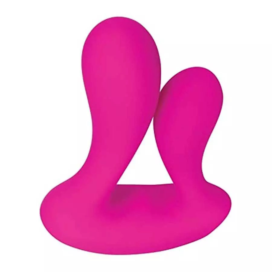 Adam & Eve - Rechargeable Dual Entry - 9 Powerful Vibrating Speeds & Functions - Hands Free with Remote Control - Silicone Vibra