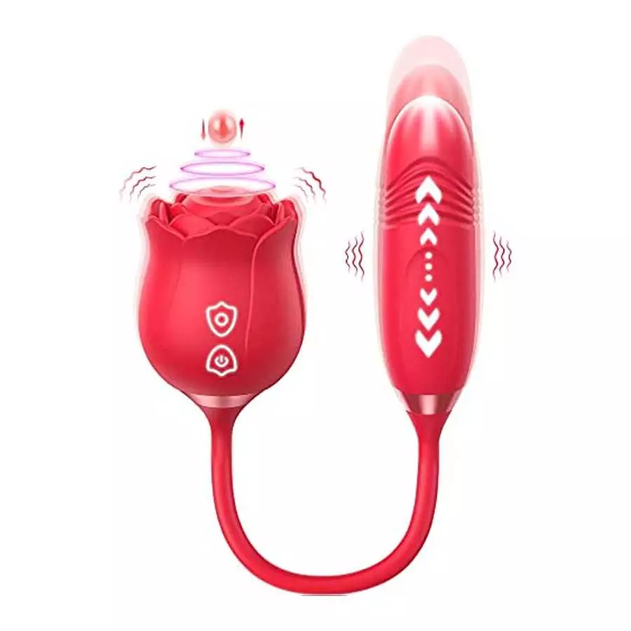 Rose Sex Stimulator for Women, Amorspice Toys for Her Adult Pleasure with 10 Mind-Blowing Tapping, Thrusting & Vibrating Modes, Rose Sex Stimulator for Women, Amorspice Toys for Her Adult Pleasure with 10 Mind-Blowing Tapping, Thrusting & Vibrating Modes,
