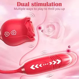 Rose Sex Stimulator for Women, Amorspice Toys for Her Adult Pleasure with 10 Mind-Blowing Tapping, Thrusting & Vibrating Modes, Rose Sex Stimulator for Women, Amorspice Toys for Her Adult Pleasure with 10 Mind-Blowing Tapping, Thrusting & Vibrating Modes,