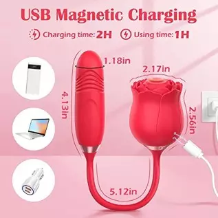 Rose Sex Stimulator for Women, Amorspice Toys for Her Adult Pleasure with 10 Mind-Blowing Tapping, Thrusting & Vibrating Modes, Rose Sex Stimulator for Women, Amorspice Toys for Her Adult Pleasure with 10 Mind-Blowing Tapping, Thrusting & Vibrating Modes,