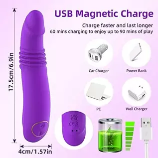 G Spot Vibrator for Women,Thrusting Vibrator with 3 Thrusts Modes & 8 Vibrations Realistic Dildo Vibrating for Vagina and Anal S G Spot Vibrator for Women,Thrusting Vibrator with 3 Thrusts Modes & 8 Vibrations Realistic Dildo Vibrating for Vagina and Anal S