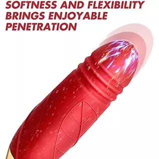 Rose Toy Vibrator for Woman - 3 in 1 Clitoral Stimulator Tongue Licking Thrusting G Spot Dildo 9 Modes, Adult Sex Toys Games , C Rose Toy Vibrator for Woman - 3 in 1 Clitoral Stimulator Tongue Licking Thrusting G Spot Dildo 9 Modes, Adult Sex Toys Games , C