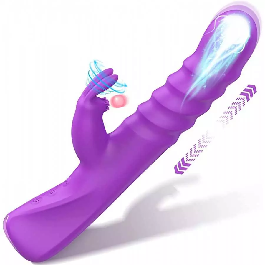 Thrusting Vibrator with Strong Pulses Action - BOMBEX Hayden, Clitoralis Stimulator with Flapping Bunny, 9.2" G Spot Vibrator, R Thrusting Vibrator with Strong Pulses Action - BOMBEX Hayden, Clitoralis Stimulator with Flapping Bunny, 9.2" G Spot Vibrator, R