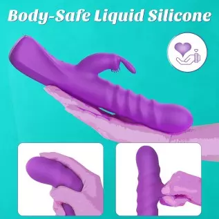 Thrusting Vibrator with Strong Pulses Action - BOMBEX Hayden, Clitoralis Stimulator with Flapping Bunny, 9.2" G Spot Vibrator, R Thrusting Vibrator with Strong Pulses Action - BOMBEX Hayden, Clitoralis Stimulator with Flapping Bunny, 9.2" G Spot Vibrator, R