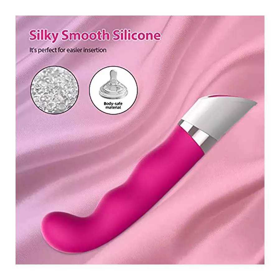 Curved G Spot Vibrator - Juicy G GASM Dildo Vibrator, Hafobok Cati, Spot G Stimulator Women Toys, Rechargeable & Quiet Vaginal V