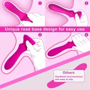 G Spot Clitoral Vibrator with 10 Vibrations, Tuitionua Rose Dildo Vibrator for Clitoris Nipple Vagina, Anal Vibrating Machine Ma G Spot Clitoral Vibrator with 10 Vibrations, Tuitionua Rose Dildo Vibrator for Clitoris Nipple Vagina, Anal Vibrating Machine Ma
