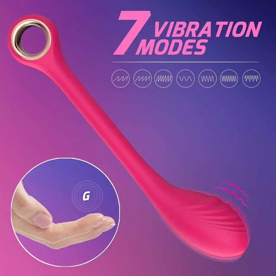 G Spot Vibrator for Vagina Stimulation with 7 Vibrations, Rechargeable Bendable Finger Shaped Dildo Vibrator for Women Quick Org