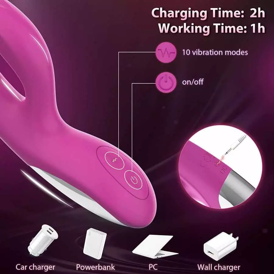 G Spot Rabbit Vibrator for Women - Adult Toys for Womens Sex Pleasure Couples Sex Toys Dildo Vibrators for Woman Pleasure with 1