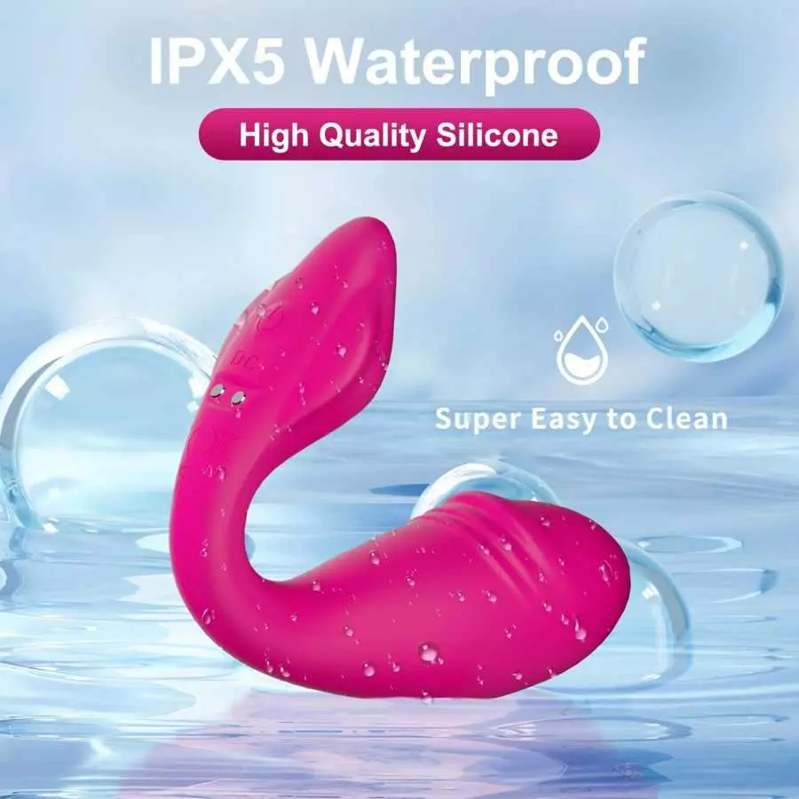 Sex Toys Wearable Clitoral and G Spot Vibrator for Clit G Spot Dual Stimulation, Flaffy 26ft Remote Control Adult Sex Toys with 