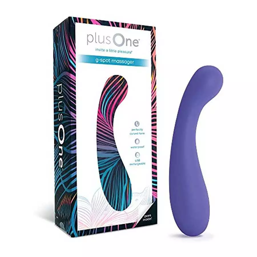 plusOne G-Spot Massager, G Spot Stimulator, Personal Massager with 10 Powerful Vibration Settings, Rechargeable, Fully Waterproo plusOne G-Spot Massager, G Spot Stimulator, Personal Massager with 10 Powerful Vibration Settings, Rechargeable, Fully Waterproo