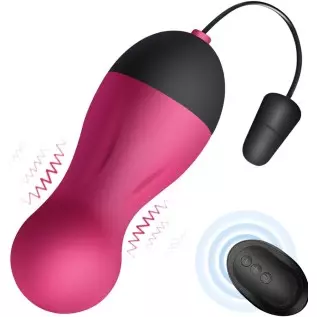 G Spot Clitoral Vibrator - SEXY SLAVE Waterproof 10X Rechargeable Remote Bullet Vibrator - Vibrating Egg for Women, Rose and Bla