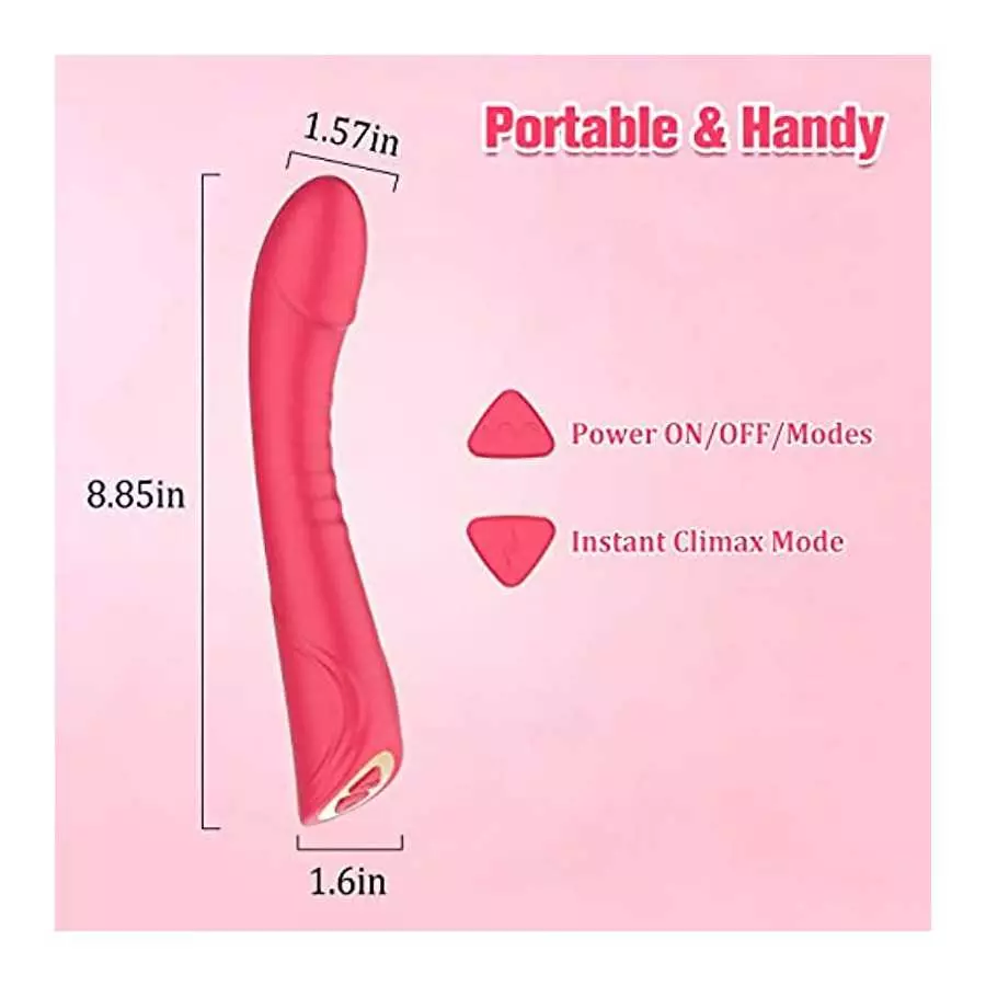 Realistic G-spot Dildo Vibrator for Women, Vaginal Anal Clitoris Stimulator for Solo Masturbation or Couple Lover Sex Things, Si