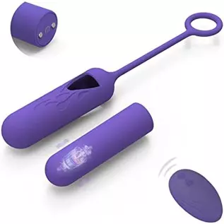 Detachable Mini Egg Bullet Vibrator with Remote Control Adult Sex Toys for Women, 10 Modes Rechargeable Vibrating Egg Nipple Ana