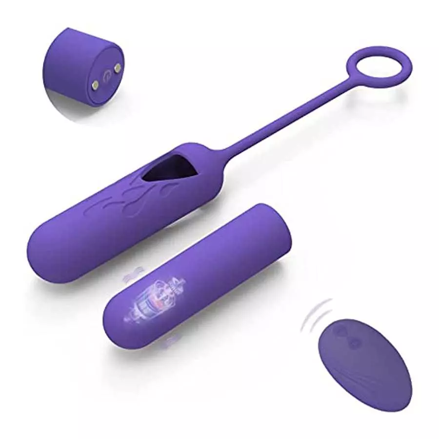 Detachable Mini Egg Bullet Vibrator with Remote Control Adult Sex Toys for Women, 10 Modes Rechargeable Vibrating Egg Nipple Ana Detachable Mini Egg Bullet Vibrator with Remote Control Adult Sex Toys for Women, 10 Modes Rechargeable Vibrating Egg Nipple Ana