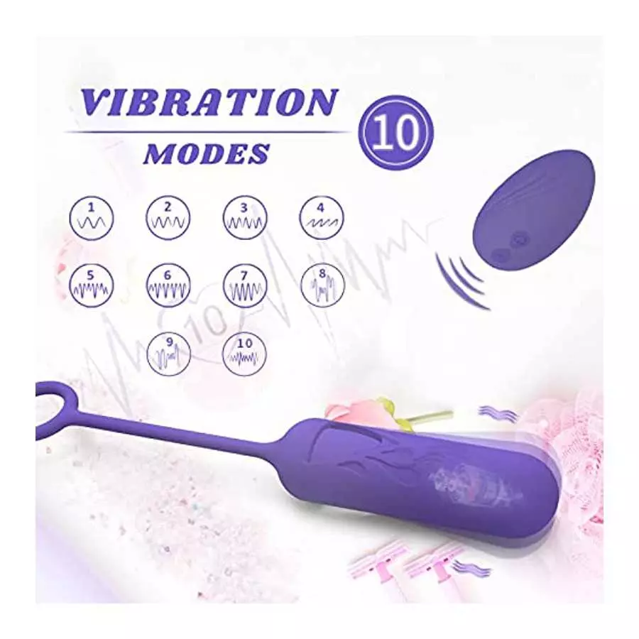Detachable Mini Egg Bullet Vibrator with Remote Control Adult Sex Toys for Women, 10 Modes Rechargeable Vibrating Egg Nipple Ana