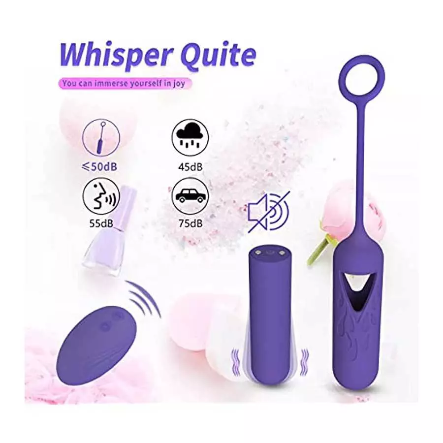 Detachable Mini Egg Bullet Vibrator with Remote Control Adult Sex Toys for Women, 10 Modes Rechargeable Vibrating Egg Nipple Ana