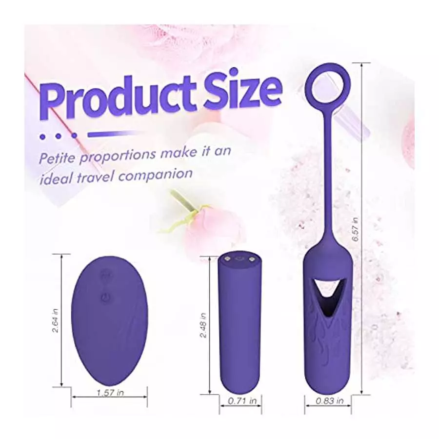 Detachable Mini Egg Bullet Vibrator with Remote Control Adult Sex Toys for Women, 10 Modes Rechargeable Vibrating Egg Nipple Ana