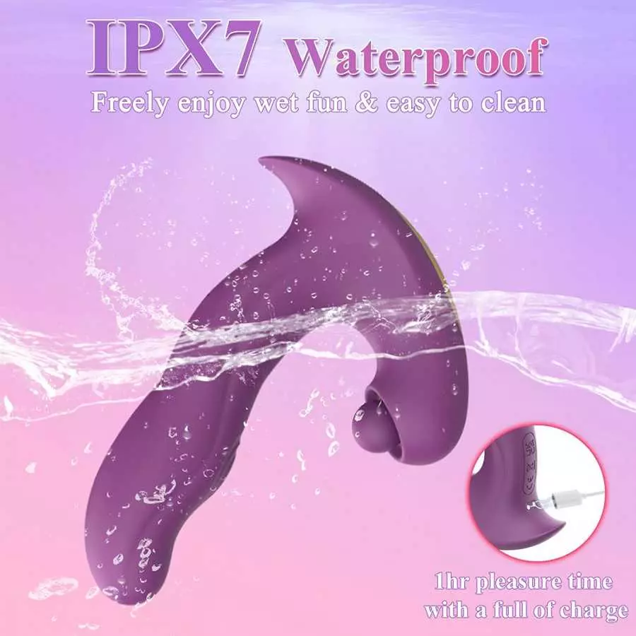 Womens Sex Toys Dildo Vibrator - 3in 1 Adult Toys Thrusting G Spot Vibrator with 5x5x10 Pulsating & Vibrating Wand for Clitoral 