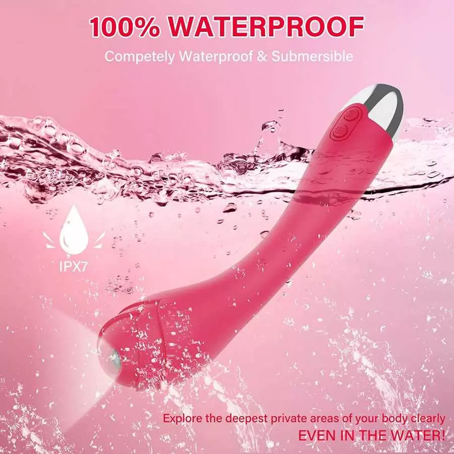 Wireless Visual Rose Vibrator with HD Camera for Female Body Explore, Clitoral Nipple Stimulator G-Spot Dildo Vibrator with 6 Vi