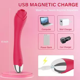 Wireless Visual Rose Vibrator with HD Camera for Female Body Explore, Clitoral Nipple Stimulator G-Spot Dildo Vibrator with 6 Vi Wireless Visual Rose Vibrator with HD Camera for Female Body Explore, Clitoral Nipple Stimulator G-Spot Dildo Vibrator with 6 Vi