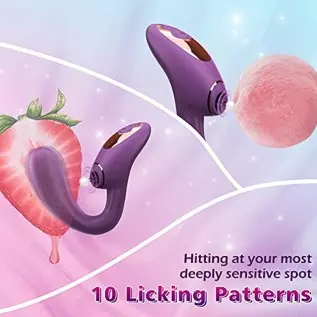 SENSIVO 2 in 1 G Spot Vibrator, Clitoralis Stimulator for Women with 10 Licking & Vibrating Modes, Dual Stimulation Super Quite SENSIVO 2 in 1 G Spot Vibrator, Clitoralis Stimulator for Women with 10 Licking & Vibrating Modes, Dual Stimulation Super Quite