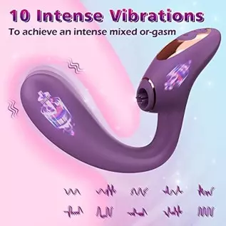 SENSIVO 2 in 1 G Spot Vibrator, Clitoralis Stimulator for Women with 10 Licking & Vibrating Modes, Dual Stimulation Super Quite SENSIVO 2 in 1 G Spot Vibrator, Clitoralis Stimulator for Women with 10 Licking & Vibrating Modes, Dual Stimulation Super Quite
