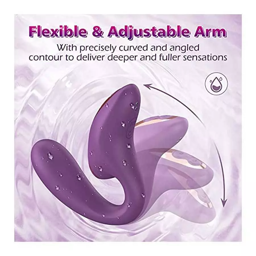 SENSIVO 2 in 1 G Spot Vibrator, Clitoralis Stimulator for Women with 10 Licking & Vibrating Modes, Dual Stimulation Super Quite 