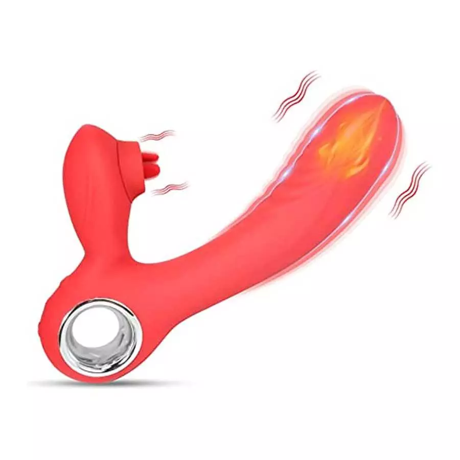 Clitoral G-spot Vibrator for Women: Vibrator Adult Sex Toy with 5 Tongue Licking and 10 Vibration Modes, Jupupoxo Rechargeable H Clitoral G-spot Vibrator for Women: Vibrator Adult Sex Toy with 5 Tongue Licking and 10 Vibration Modes, Jupupoxo Rechargeable H