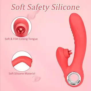 Clitoral G-spot Vibrator for Women: Vibrator Adult Sex Toy with 5 Tongue Licking and 10 Vibration Modes, Jupupoxo Rechargeable H Clitoral G-spot Vibrator for Women: Vibrator Adult Sex Toy with 5 Tongue Licking and 10 Vibration Modes, Jupupoxo Rechargeable H