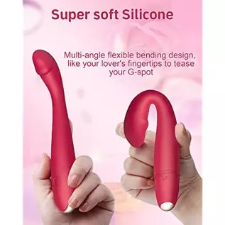 G Spot Rose Toy Vibrator for Women, Dildo Shaped Waterproof Vibes with Heating Function & 10 Vibration Modes, Rechargeable Perso G Spot Rose Toy Vibrator for Women, Dildo Shaped Waterproof Vibes with Heating Function & 10 Vibration Modes, Rechargeable Perso