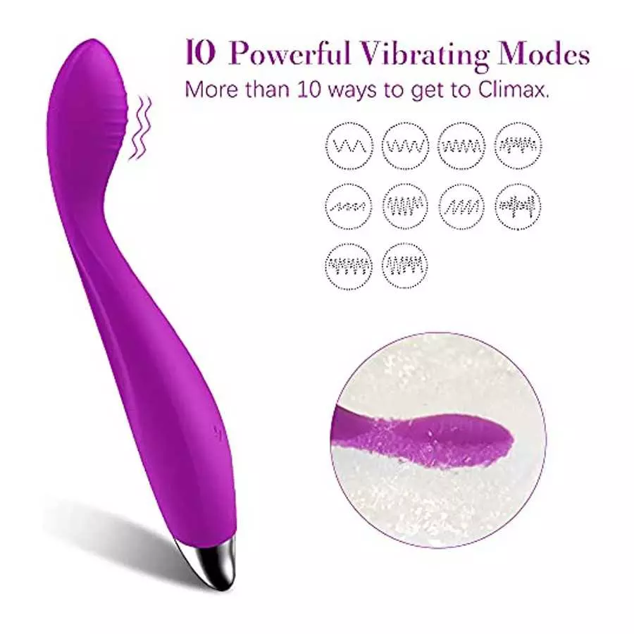 Adorime G-spot Clitoral Vibrator, Nipple Stimulator Vaginal Dildo Adult Sex Toys, Anal Quick Orgasm Massager for Women Solo Mast