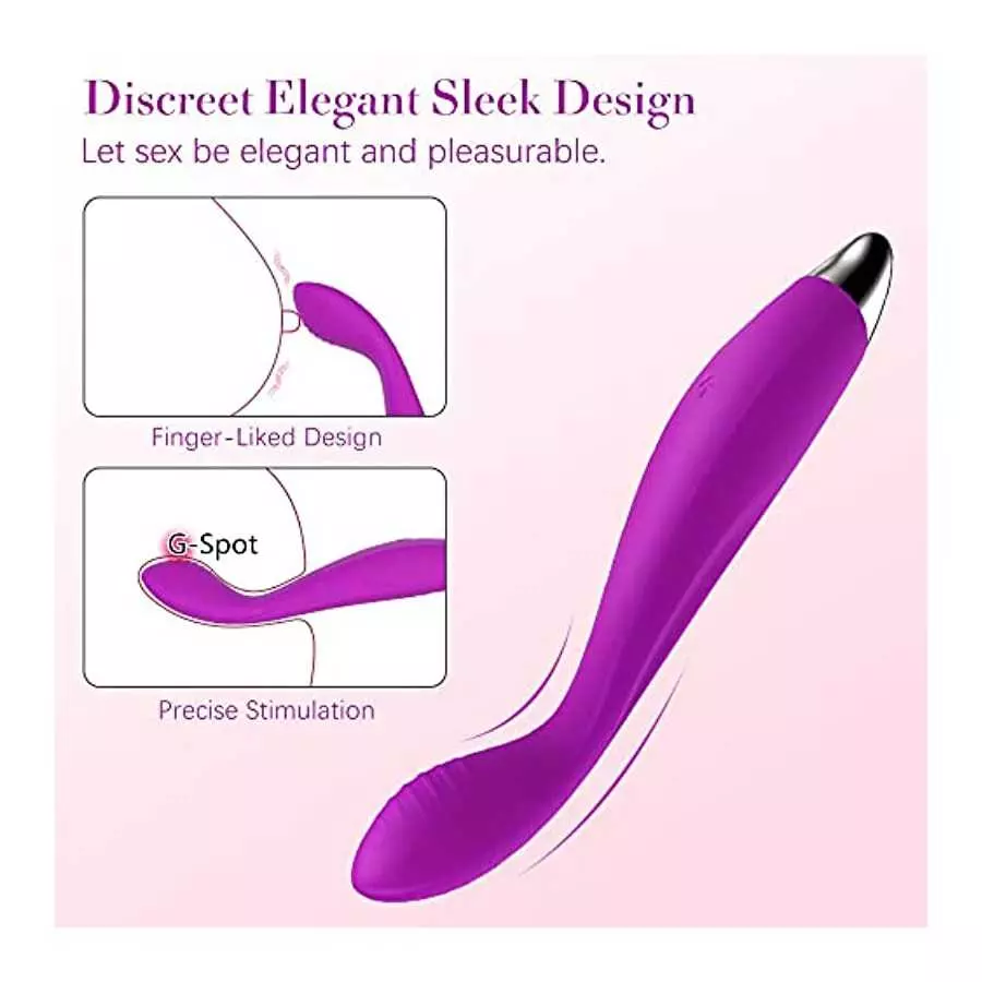 Adorime G-spot Clitoral Vibrator, Nipple Stimulator Vaginal Dildo Adult Sex Toys, Anal Quick Orgasm Massager for Women Solo Mast