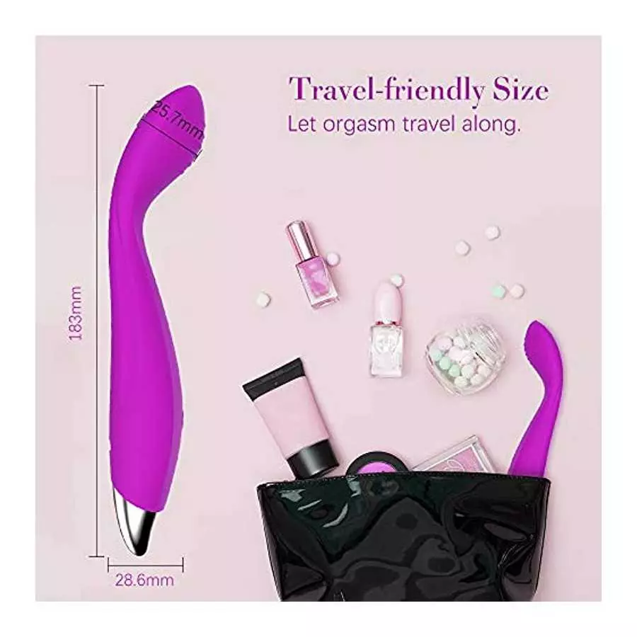 Adorime G-spot Clitoral Vibrator, Nipple Stimulator Vaginal Dildo Adult Sex Toys, Anal Quick Orgasm Massager for Women Solo Mast