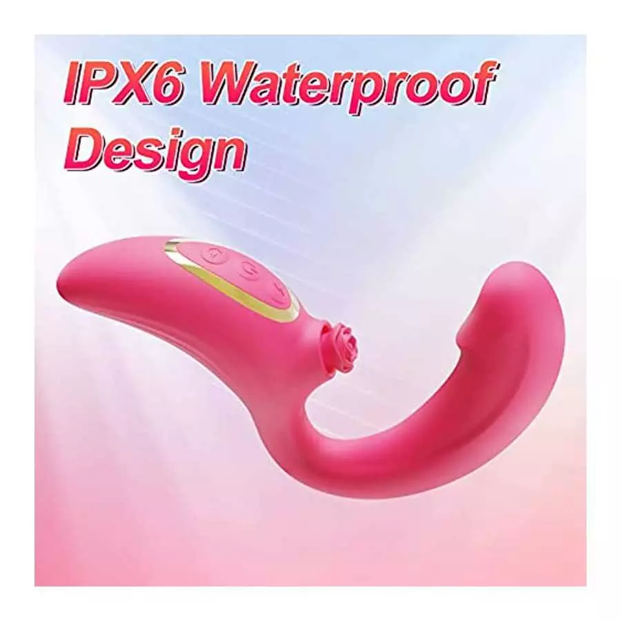 Flapping Rose Toys Vibrator, Clitoral Stimulator G Spot Dildo Heating Toys with 5 Flapping & 10 Vibrating Modes, Clit Vaginal An