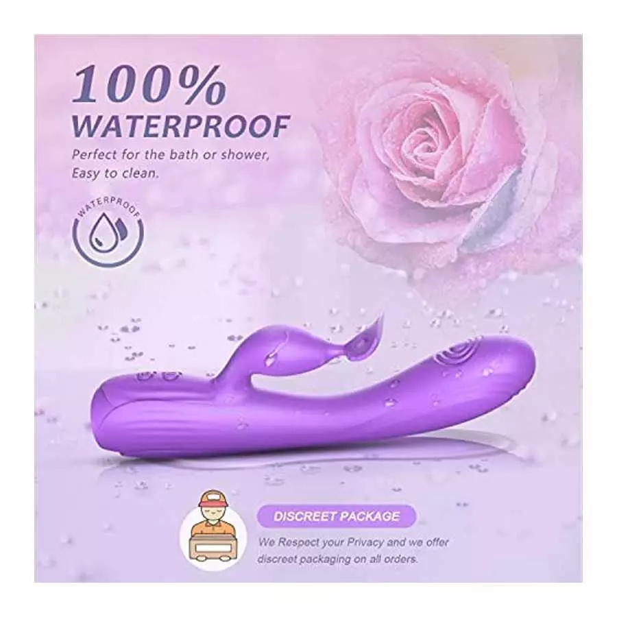 G Spot Vibrator, Rabbit Vibrator, Clitoris Stimulator for Women Sex Toy, Three-Point Stimulation G Point/Clits/Vagina,Upgraded D