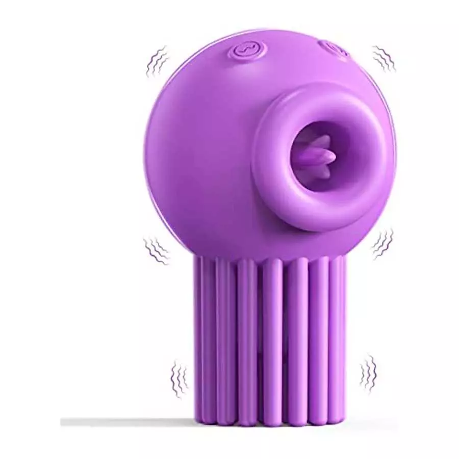 Clitoral Licking G Spot Vibrator for Clit and Nipple Stimulation, Tongue Vibrator with 7 Vibration & 7 Licking Modes, Rechargeab Clitoral Licking G Spot Vibrator for Clit and Nipple Stimulation, Tongue Vibrator with 7 Vibration & 7 Licking Modes, Rechargeab