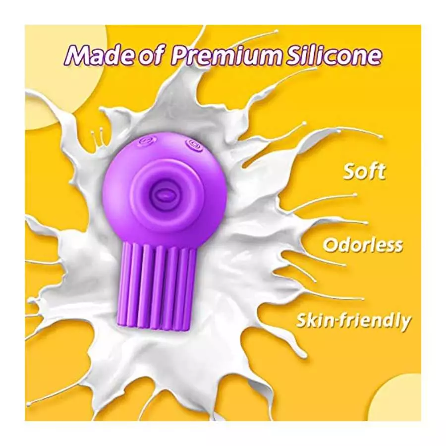 Clitoral Licking G Spot Vibrator for Clit and Nipple Stimulation, Tongue Vibrator with 7 Vibration & 7 Licking Modes, Rechargeab