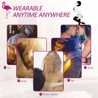 Flamingo Magic Motion Wearable Vibes, Intelligent Wearable Massager Remote Control Massaging Tool App with iOS Android Personal Flamingo Magic Motion Wearable Vibes, Intelligent Wearable Massager Remote Control Massaging Tool App with iOS Android Personal