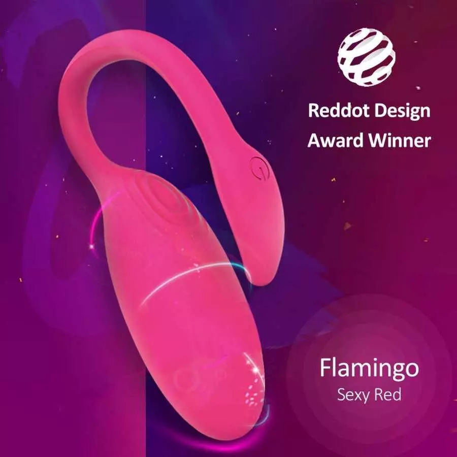 Flamingo Magic Motion Wearable Vibes, Intelligent Wearable Massager Remote Control Massaging Tool App with iOS Android Personal 