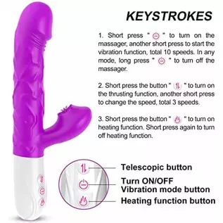 MLZYSKQ Thrusting Rabbit Vibrator for Women, G Spot Dildo Vibrator 3 Thrusting Rotating and 7 Clitoris Stimulator Vibrator 3 in MLZYSKQ Thrusting Rabbit Vibrator for Women, G Spot Dildo Vibrator 3 Thrusting Rotating and 7 Clitoris Stimulator Vibrator 3 in