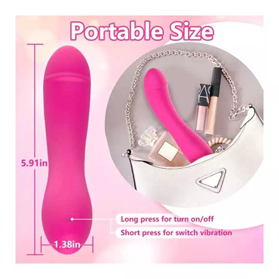 G-Spot Vibrator Dildo for Women with Super-Strong Vibration, Leyuto Vagina Clitoris Anal Stimulator with 10 Vibration Modes Body