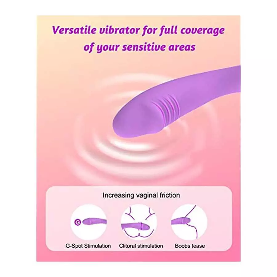 G-Spot Vibrator Dildo with 10 Modes Powerful Stimulation Vibes for Female/Couple/Foreplay, Vibrating Dildo Adult Sex Toy for Wom