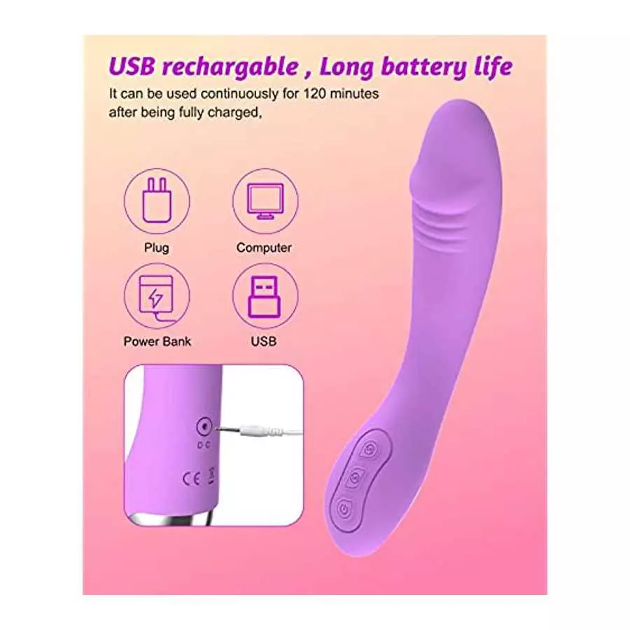 G-Spot Vibrator Dildo with 10 Modes Powerful Stimulation Vibes for Female/Couple/Foreplay, Vibrating Dildo Adult Sex Toy for Wom