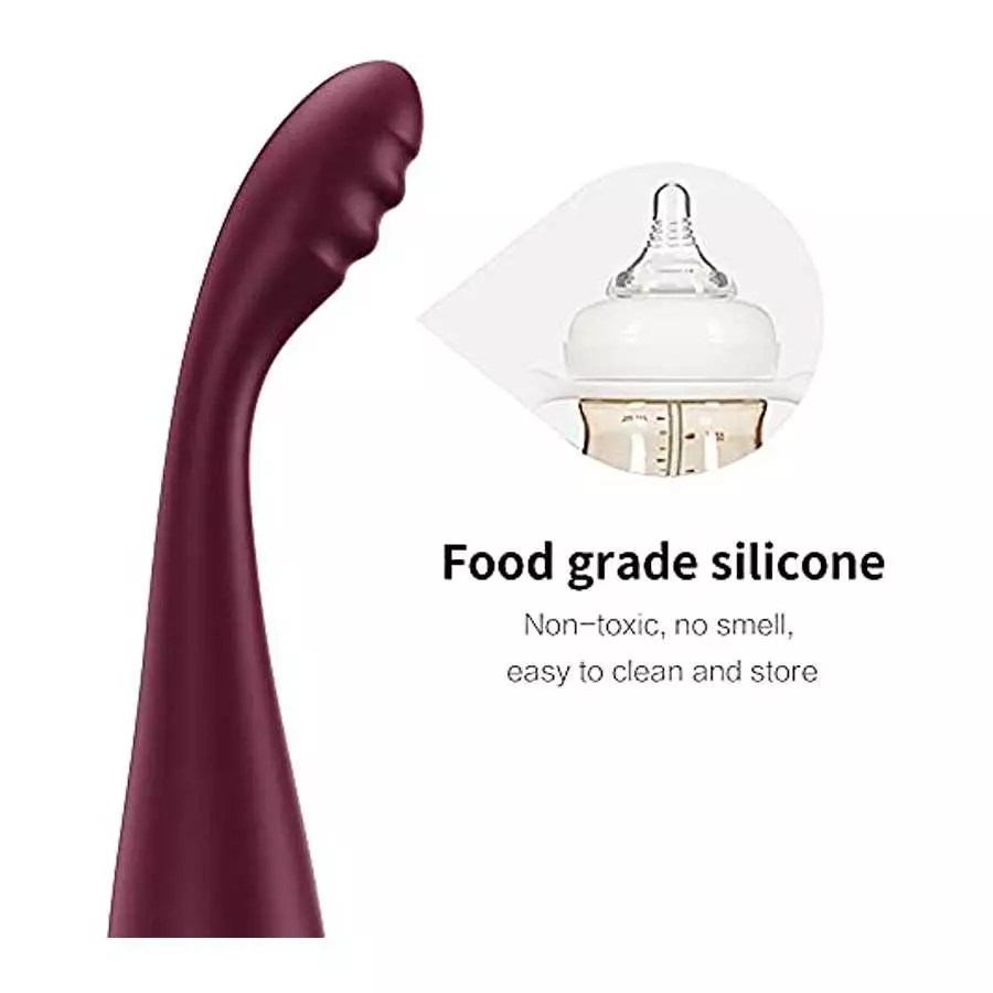 Finger Shaped G-Spot Vibrator for Women - Cawpink 7 Stimulation Modes & 2 Heating Functions, Flexible Dildo Finger Vibrators Adu