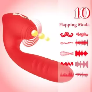 G Spot Clitoral Rose Vibrator Toy with 10 Mind-Blowing Tapping and 10 Thrusting Telescopic Modes for Clit and Vagina Stimulation G Spot Clitoral Rose Vibrator Toy with 10 Mind-Blowing Tapping and 10 Thrusting Telescopic Modes for Clit and Vagina Stimulation