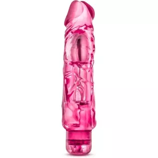 Blush Wild Ride - 9" Long Soft Large 2" Thick Realistic Vibrating Dildo - Multi Speed Powerful Vibrator - IPX7 Waterproof - Body