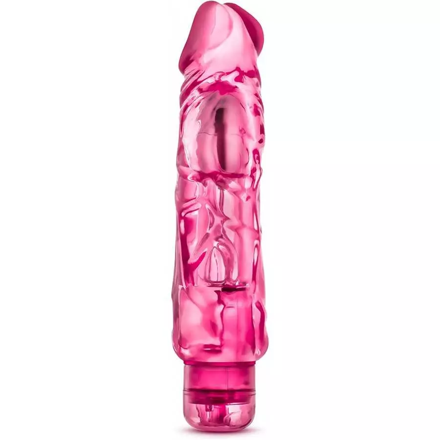Blush Wild Ride - 9" Long Soft Large 2" Thick Realistic Vibrating Dildo - Multi Speed Powerful Vibrator - IPX7 Waterproof - Body