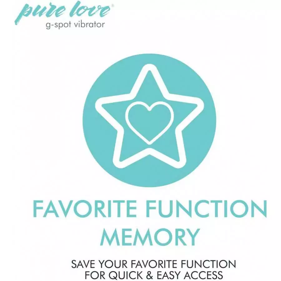 Pure Love G-Spot Silicone Vibrator Purple, Rechargeable, Water-Resistant and Multi Function, Adult Sex Toy